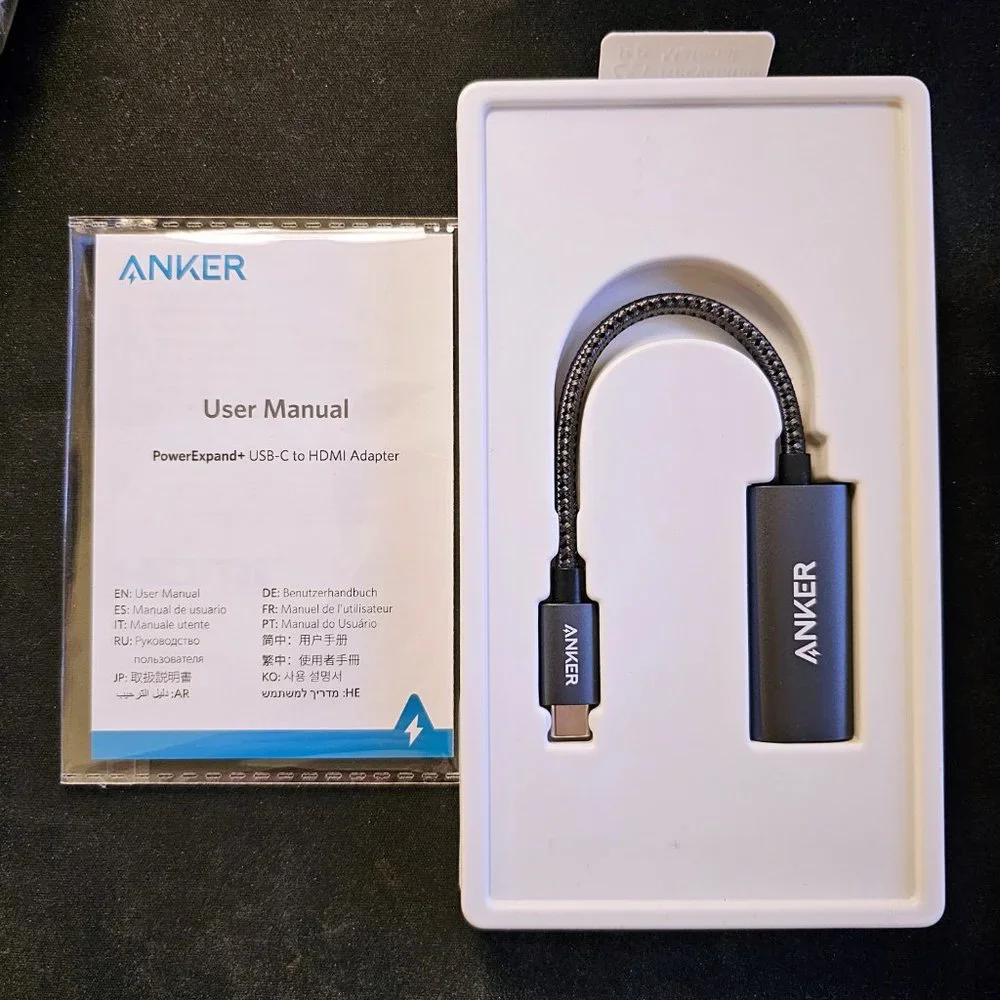 Anker USB C to HDMI Adapter, EUC, original box and manual (4K@60Hz)